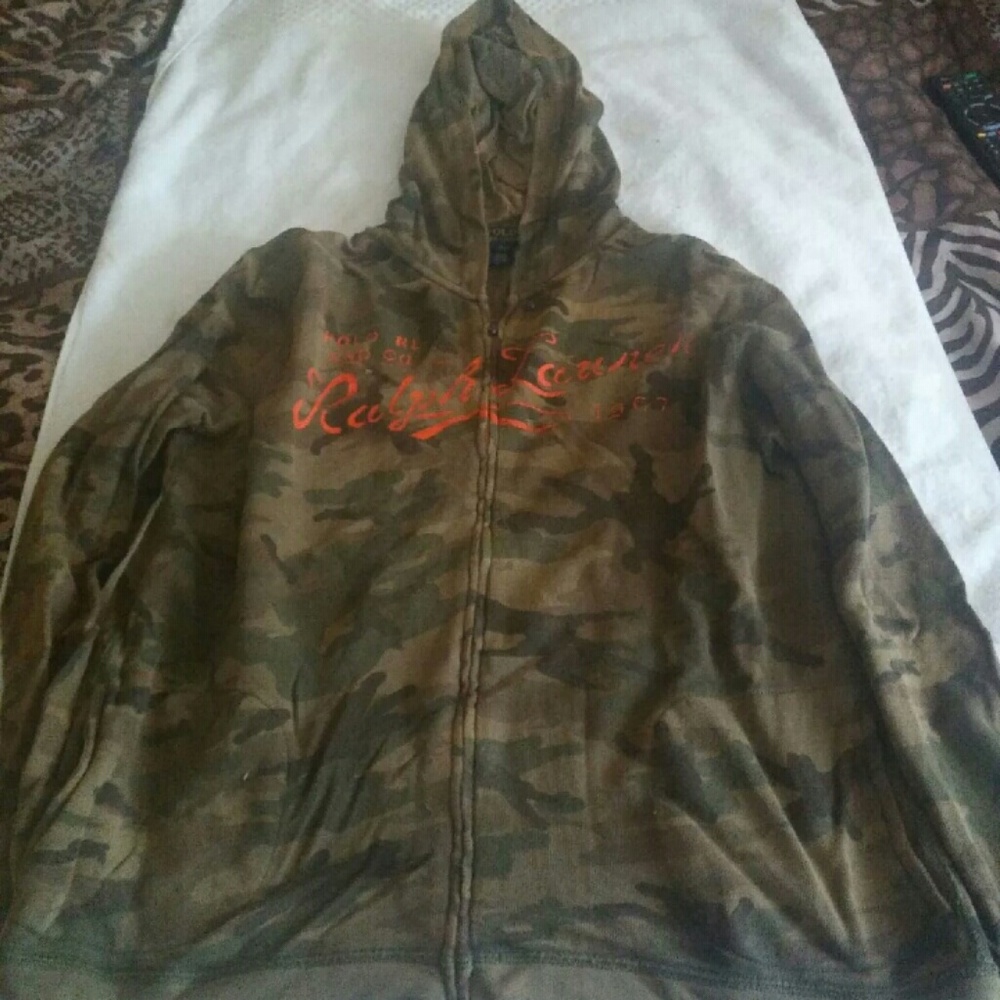 Ralph Lauren polo camouflage hoodie for boys size